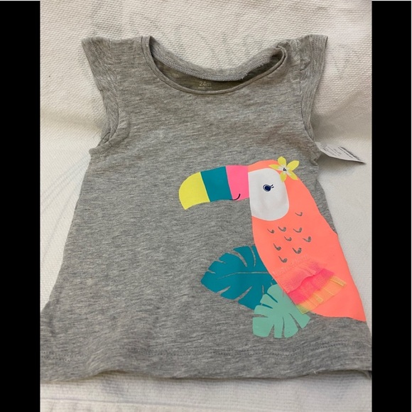 Carter's Other - 💙2/$15 Carter’s T Shirt 24m Cap Sleeve PelicanNWT